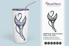 Mermaid SVG | Zentangle SVG Cut File Product Image 1
