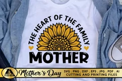 Mothers Day SVG PNG EPS DXF MOTHER SVG Mom Sunflower SVG Product Image 1