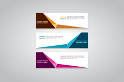 Vector abstract design banner web template. Product Image 1