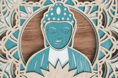 Mandala laser cut file - Buddha Mandala Product Image 3