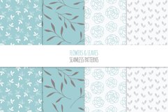 Floral Seamless Patterns - Blue Product Image 3