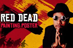 Red Dead Paing Poster PhotoshopEffect Product Image 5
