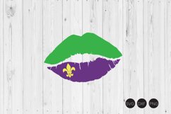 Mardi Gras Lip SVG Product Image 1