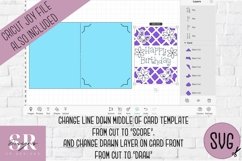 3D Birthday card insert design| Paper cutting |Cricut Card Product Image 2