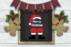 Santa Hat Boots Christmas SVG - PNG, DXF, SVG, EPS, Cut File Product Image 5