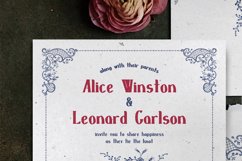 Embroidery Wedding Invitation Suite Product Image 5