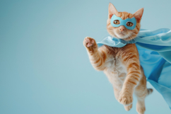 Tabby Cat Flying Background Wallpaper Product Image 1