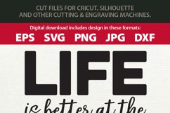 Life is Better at the Cottage Cutting SVG File &amp; Clipart Product Image 2