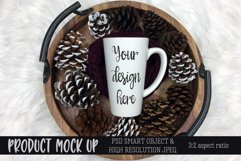 Mug pinecone tray mock up | PSD & JPEG Product Image 1