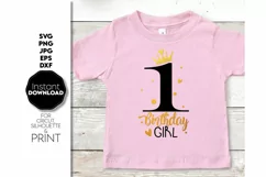 1st Birthday SVG, Baby Shirt SVG, Cute Gift SVG, Birthday Product Image 2
