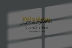 Window Sunlight Shadow Overlay Effect Mockup Product Image 1