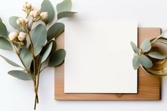 Empty Note Card Natural Background Wallpaper Product Image 1