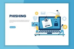Phishing attack illustration concept Product Image 1
