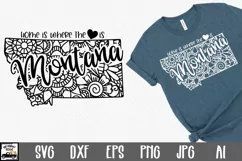 Montana Mandala SVG File - Home is Where the Heart Is SVG Product Image 1