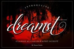 Web Font Dreamst Script Product Image 1