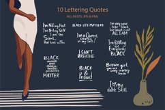 Black and Proud. Abstract woman set. Product Image 2