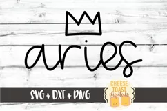 Aries - March April Birthday - Zodiac SVG PNG DXF Cut Files Product Image 2