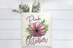 Pink October Sublimation | Breast Cancer Awareness | Pumpkin Product Image 3