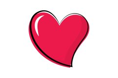 Love Heart Clipart Product Image 1