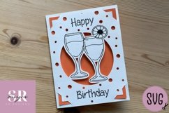 Birthday card insert design| Paper cutting | Cricut Joy svg Product Image 7