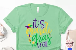 It's mardi gras y'all - Mardi Gras SVG EPS DXF PNG Product Image 3