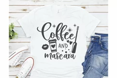 Coffee and mascara SVG, Coffee SVG, Makeup Svg, Mom Svg Product Image 2