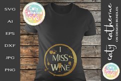 I Miss Wine Funny Maternity T-Shirt Design SVG Cut File Product Image 1