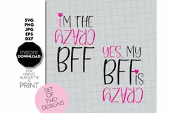 Bestie SVG, Bestie Tshirt SVG, Soul Sister SVG BFF svg Product Image 2