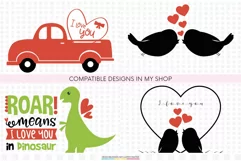 Be mine svg | Valentines Day svg | Black heart for lovers Product Image 4
