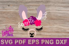 Llama Face SVG DXF EPS PNG Llama design clipart Product Image 2