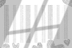 Decorative silver glitter hearts Product Image 3