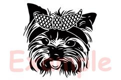 Yorkshire Terrier Whit Bandana Dog Puppy Family Pet 883S Product Image 2