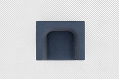 Isometric Arm Chair 3D isolated render Product Image 1