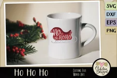 Chistmas SVG - Ho Ho Ho Santa's Sleigh Word Art Clipart Product Image 2