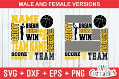 Basketball SVG | Basketball Subway Art | Shirt Design Product Image 1