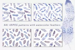 Watercolor feathers Boho - Free Design of The Week Product Image 4
