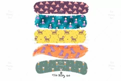 Cartoon Brush Strokes, Animals Brush Strokes, Foil Strokes Product Image 1