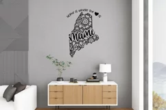Maine Mandala SVG File - Home is Where the Heart Is SVG Product Image 4