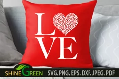 Valentines SVG - Love Animal Print Heart - Couple Gift SVG Product Image 5