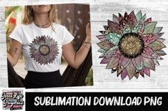 Abstract metallic leopard sunflower-sublimation design Product Image 1