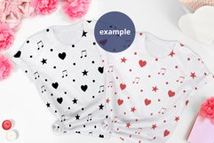 Valentine's day 2 White t-shirts Mockup PSD, T-shirt mockup Product Image 3