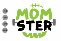 Momster Svg, Halloween Svg, Mom Halloween Svg, Mom Life Svg. Product Image 1