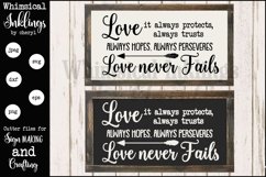 Love Never Fails SVG Product Image 1