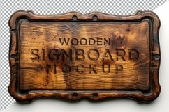 Vintage Wooden Signage Mockup Template Product Image 1