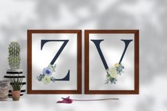 Watercolor Floral Alphabet Embellished Letters Numbers Product Image 6