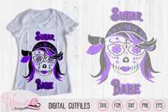 Pirate Sugar Skull svg, Day of the dead svg cut file Product Image 1