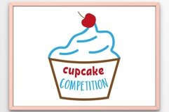 Cupcake Competition SVG Product Image 1