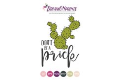 Cactus SVG - Don't Be a Prick SVG Product Image 2