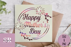 3D Floral Mother’s Day card | Paper cutting | Mother’s Day Product Image 1