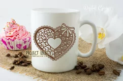 Love heart paper cut design. SVG / DXF / EPS / PNG files Product Image 5